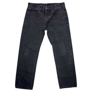 Levi’s 505 Men’s Jeans Black Regular Fit Straight Leg W36 L32 Red Tab